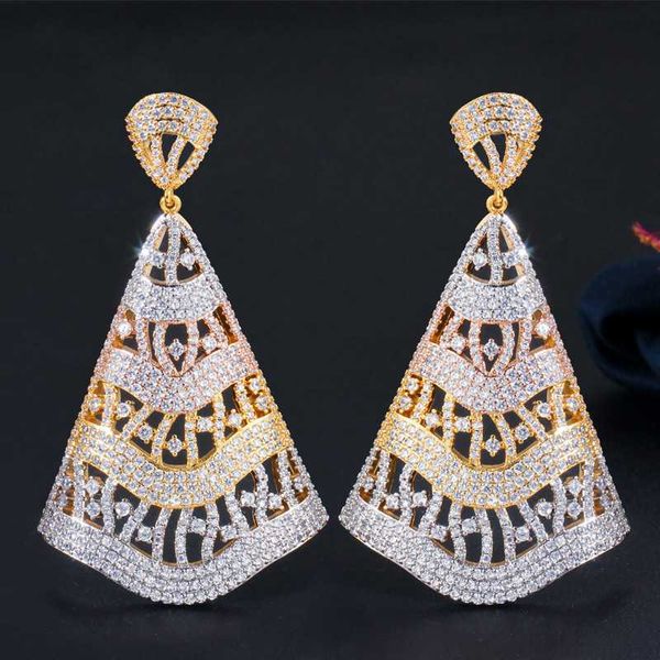 dangle & chandelier african style 3 tone gold plated cubic zirconia sector hypoallergenic earrings women s925 luxury party statement jewelry, Silver
dangle & chandelier african style 3 tone gold plated cubic zirconia sector hypoallergenic earrings women s925 luxury party statement jewelry, Silver