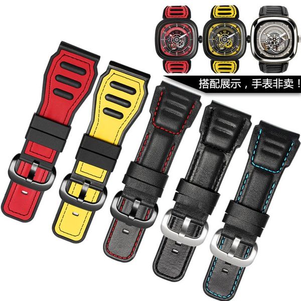 watch bands uyong 28mm red yellow rubber watchband men's women's waterproof silicone bracelet strap, Black;brown
watch bands uyong 28mm red yellow rubber watchband men's women's waterproof silicone bracelet strap, Black;brown