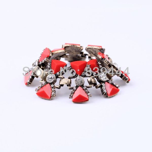 arrival jewelry antique gold color shiny red stone bracelet link, chain, Black
arrival jewelry antique gold color shiny red stone bracelet link, chain, Black