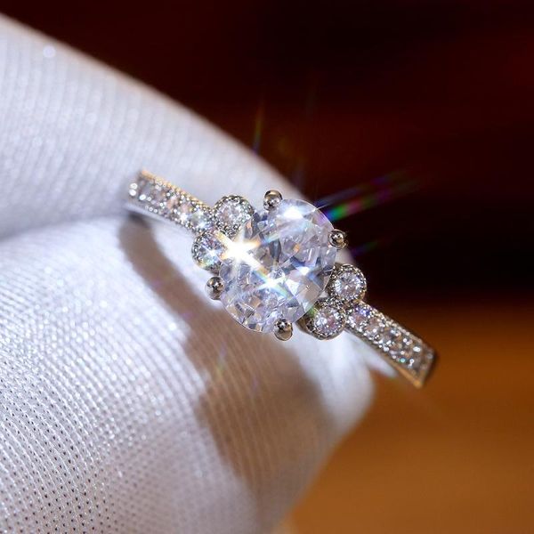 cluster rings sparkling female wedding ring 925 sterling silver oval zircon bridal promise for women statement party ball jewelry, Golden;silver
cluster rings sparkling female wedding ring 925 sterling silver oval zircon bridal promise for women statement party ball jewelry, Golden;silver