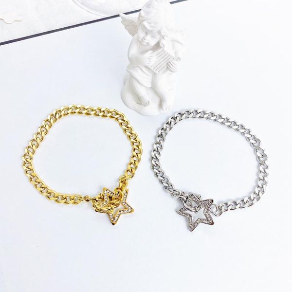 link, chain stainless steel star crystal bracelets for women elegant charm bracelet birthday party gift wholesale, Black
link, chain stainless steel star crystal bracelets for women elegant charm bracelet birthday party gift wholesale, Black