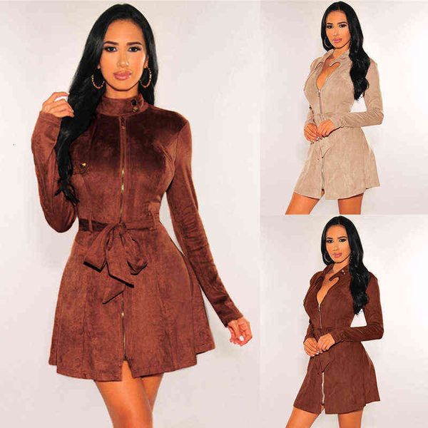 casual dresses 2022 women's fashion solid color long sleeve slim zipper skirt, Black;gray
casual dresses 2022 women's fashion solid color long sleeve slim zipper skirt, Black;gray