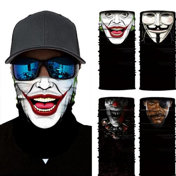 scarves movie v for vendetta skull 3d seamless joker face mask motorbike headwear magic scarf outdoor cycling fishing hiking bandanas, Blue;gray
scarves movie v for vendetta skull 3d seamless joker face mask motorbike headwear magic scarf outdoor cycling fishing hiking bandanas, Blue;gray