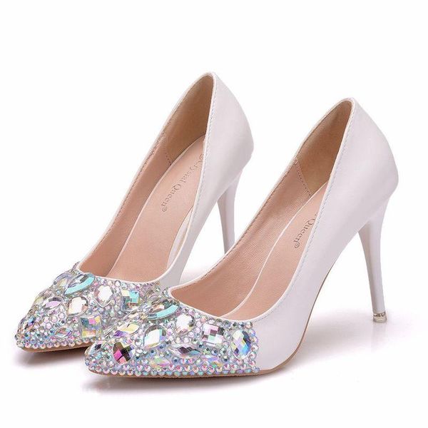 dress shoes female pumps shallow mouth women rhinestone pu pointed toe thin heels 9.5cm high women's wedding, Black
dress shoes female pumps shallow mouth women rhinestone pu pointed toe thin heels 9.5cm high women's wedding, Black