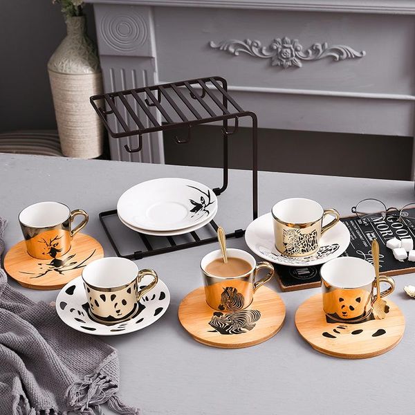 mugs creative animal reflection ceramic coffee cup with plate and spoon electroplated mirror dish afternoon set
mugs creative animal reflection ceramic coffee cup with plate and spoon electroplated mirror dish afternoon set