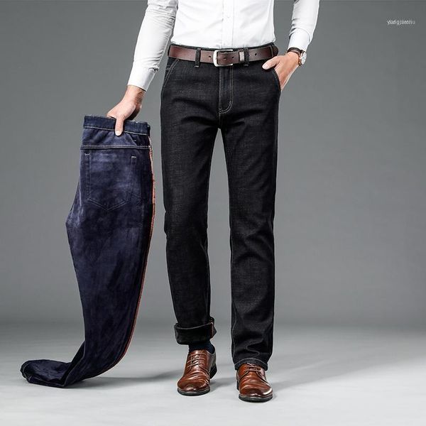 men's jeans 2021 winter stretch and velvet with thickened loose straight tube middle age warm pants fashion1, Blue
men's jeans 2021 winter stretch and velvet with thickened loose straight tube middle age warm pants fashion1, Blue