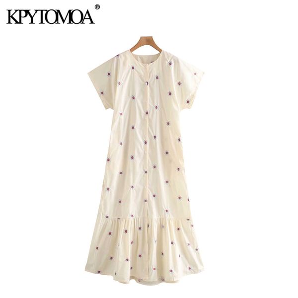 women chic fashion floral embroidery ruffled midi dress vintage o neck short sleeve female dresses vestidos 210416, Black;gray
women chic fashion floral embroidery ruffled midi dress vintage o neck short sleeve female dresses vestidos 210416, Black;gray