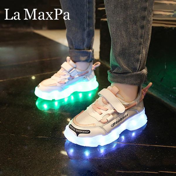 size 25-36 led children shoes kids luminous sneakers baby boys sports running toddler fashion casual athletic & outdoor, Black
size 25-36 led children shoes kids luminous sneakers baby boys sports running toddler fashion casual athletic & outdoor, Black