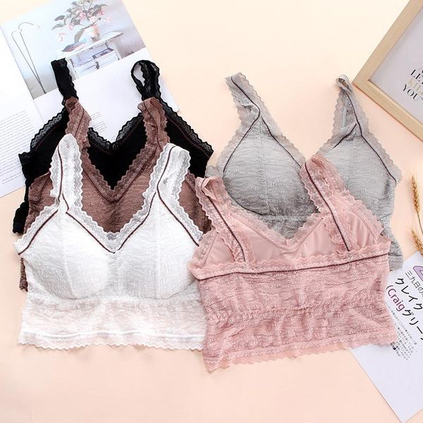bustiers & corsets ice silk bra women push up lace side underwear gather beautiful back breathable sling vest size envoltura de pe, Black;white
bustiers & corsets ice silk bra women push up lace side underwear gather beautiful back breathable sling vest size envoltura de pe, Black;white