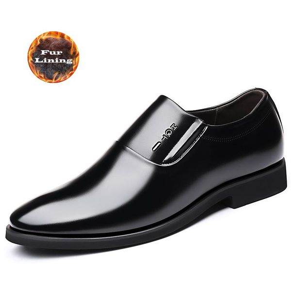 dress shoes slip-on men formal business faux leather men's elegant suit office warm loafers plus size48, Black
dress shoes slip-on men formal business faux leather men's elegant suit office warm loafers plus size48, Black