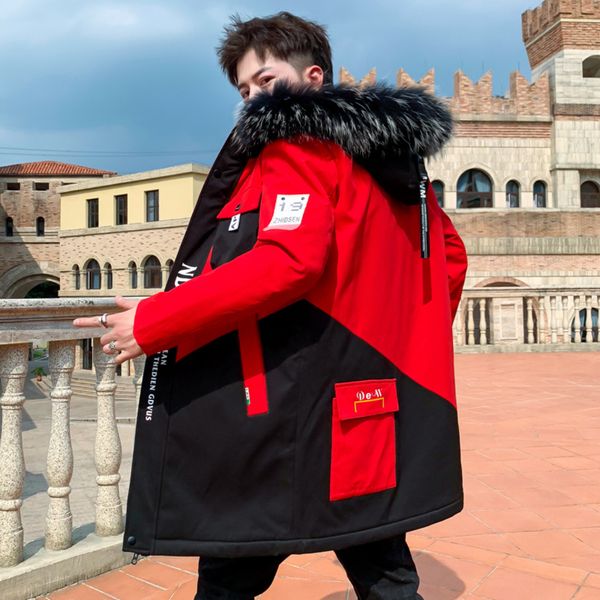 men's plush hoodie, thick leather collar coat, warm lining, windbreaker, street medium and long clothes, novelty, winter, Black
men's plush hoodie, thick leather collar coat, warm lining, windbreaker, street medium and long clothes, novelty, winter, Black