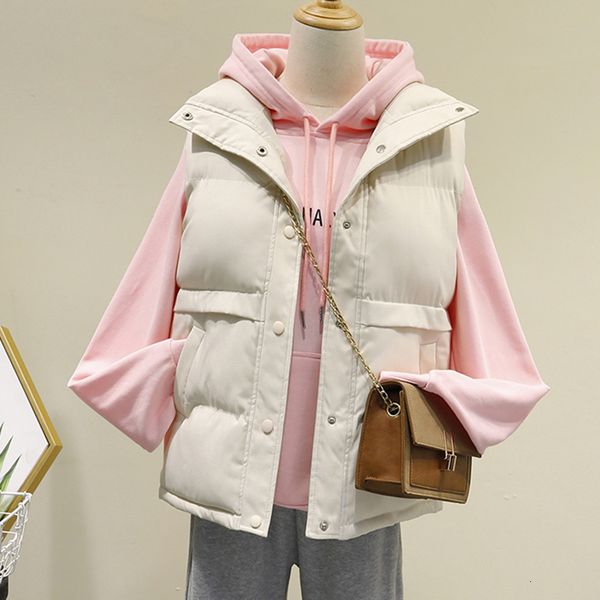 vests off season autumn winter down women 2021 short loose and thin korean vt cotton et, Black;white
vests off season autumn winter down women 2021 short loose and thin korean vt cotton et, Black;white