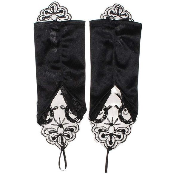 bridal gloves women's sequins lace wedding gorgeous embroidered long velour fingerless cuffs evening party for bride aver, White
bridal gloves women's sequins lace wedding gorgeous embroidered long velour fingerless cuffs evening party for bride aver, White