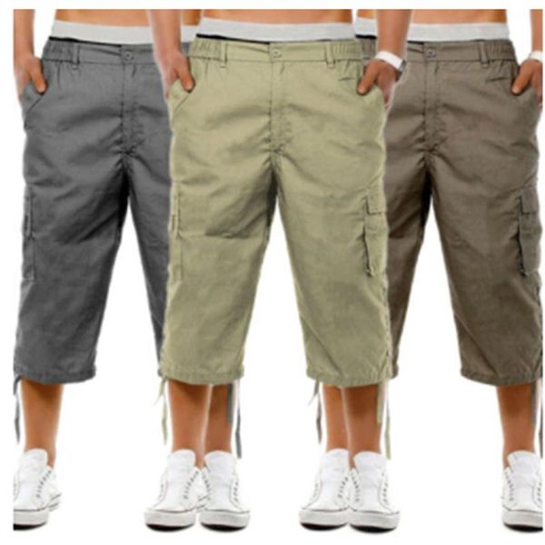 men's pants men casual cargo shorts 3/4 sport beach elastic waist fashion style trousers with pocket loose wide leg streetwear, Black
men's pants men casual cargo shorts 3/4 sport beach elastic waist fashion style trousers with pocket loose wide leg streetwear, Black