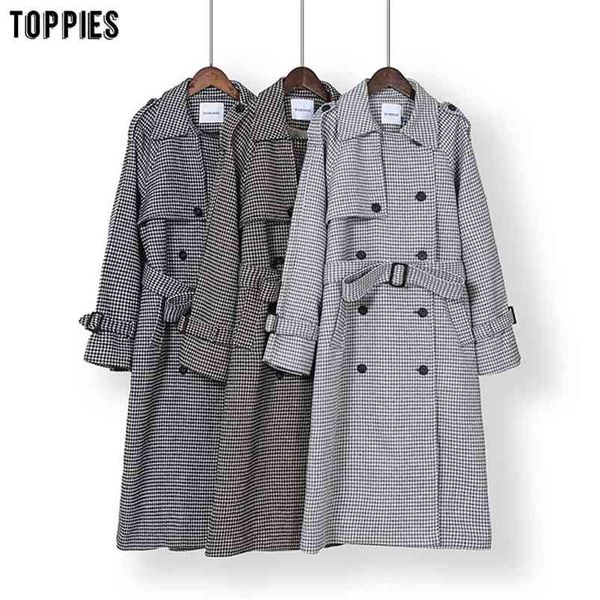 vintage houndstooth woolen coat double breasted long autumn outfits for women 210421, Tan;black
vintage houndstooth woolen coat double breasted long autumn outfits for women 210421, Tan;black