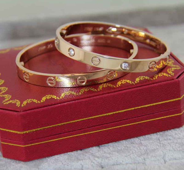 fashion design luxury love bracelet bangles women's men's silver white rose gold plated screwdriver bracelets jewelry with box pla, Black 
fashion design luxury love bracelet bangles women's men's silver white rose gold plated screwdriver bracelets jewelry with box pla, Black