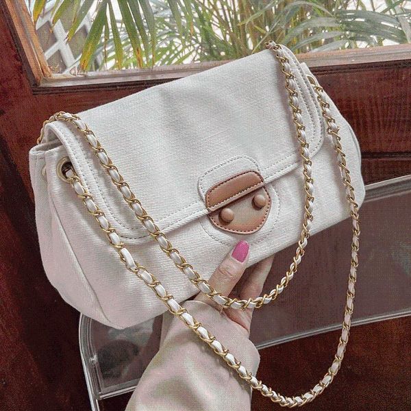 evening bags denim handbags women designer female shoulder bag solid color sac casual crossbody vintage chains messenger
evening bags denim handbags women designer female shoulder bag solid color sac casual crossbody vintage chains messenger