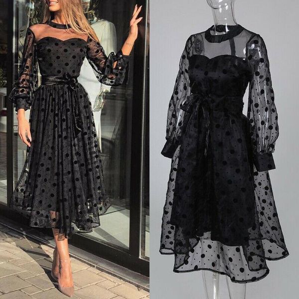 casual dresses womens dress 2021 spring summer plus size ladies polka dot lace mesh maxi evening party vestidos female clothing, Black;gray
casual dresses womens dress 2021 spring summer plus size ladies polka dot lace mesh maxi evening party vestidos female clothing, Black;gray
