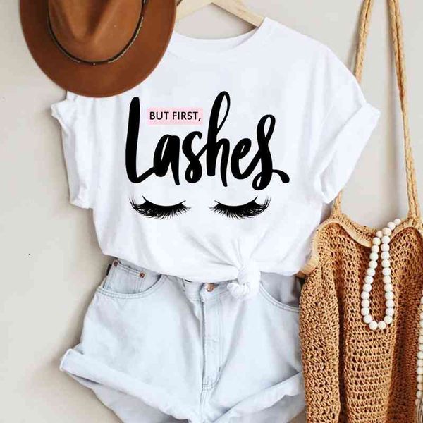 Women Make Up Letter Funny Eye Eyelash Fashion Cartoon Summer Lady Print Tee Stylish T Top Tshirts Clothes T-shirt, White
Women Make Up Letter Funny Eye Eyelash Fashion Cartoon Summer Lady Print Tee Stylish T Top Tshirts Clothes T-shirt, White