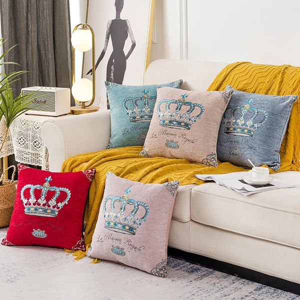 cushion/decorative pillow gy0092-1 crown chenille jacquard cushion case (no filling) 1pc polyester home decor bedroom decorative sofa car th
cushion/decorative pillow gy0092-1 crown chenille jacquard cushion case (no filling) 1pc polyester home decor bedroom decorative sofa car th