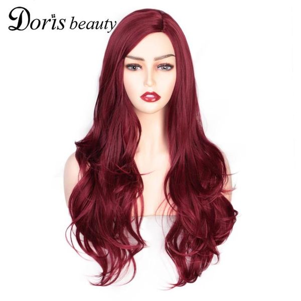 synthetic wigs doris beauty red long wavy wig body wave for black women cosplay middle part hair blonde gray pink
synthetic wigs doris beauty red long wavy wig body wave for black women cosplay middle part hair blonde gray pink