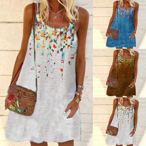 casual dresses summer women beach dress printed sling ladies loose bohemian a-line holiday plus size vestidos 2021, Black;gray
casual dresses summer women beach dress printed sling ladies loose bohemian a-line holiday plus size vestidos 2021, Black;gray
