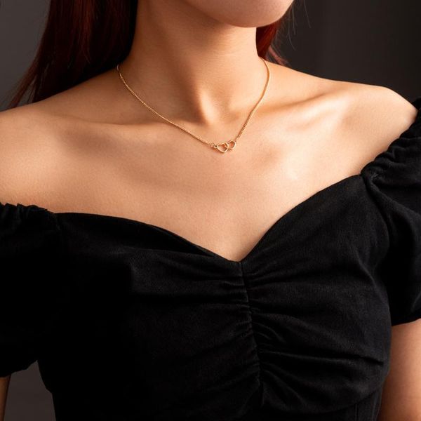chains valentine's day gift heart to necklace fashion all-match metal ladies clavicle chain, Silver
chains valentine's day gift heart to necklace fashion all-match metal ladies clavicle chain, Silver
