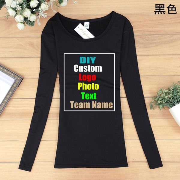 women's t-shirt customize your picture logo2021 plus velvet long-sleeved women solid color slim bottoming shirt, White
women's t-shirt customize your picture logo2021 plus velvet long-sleeved women solid color slim bottoming shirt, White