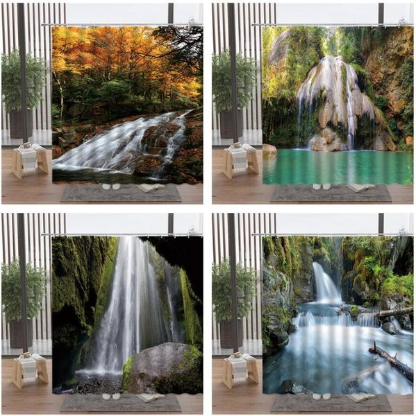 shower curtains waterfall scenic curtain beautiful mountain forest scenery bathroom accessories set waterproof with hook home decor
shower curtains waterfall scenic curtain beautiful mountain forest scenery bathroom accessories set waterproof with hook home decor
