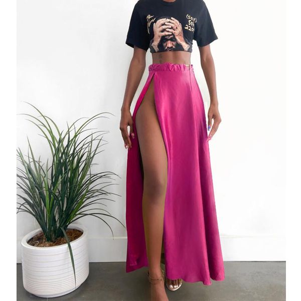 side slit high waist long skirts women ladies solid color big hemline tunic a-line clubwear ankle-length s-2xl, Black
side slit high waist long skirts women ladies solid color big hemline tunic a-line clubwear ankle-length s-2xl, Black