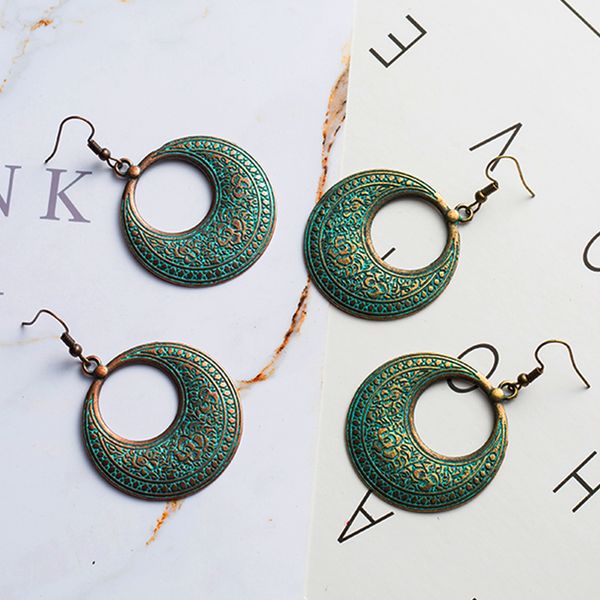 3pair/lot big round brass copper dangle hanging drop earrings for women new fashion trendy earrings jewelry accessories, Silver
3pair/lot big round brass copper dangle hanging drop earrings for women new fashion trendy earrings jewelry accessories, Silver