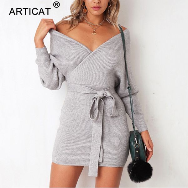 knitted sweater dress women deep v neck long sleeve bodycon bandage dress autumn winter casual mini party dresshigh quality, Black;gray
knitted sweater dress women deep v neck long sleeve bodycon bandage dress autumn winter casual mini party dresshigh quality, Black;gray