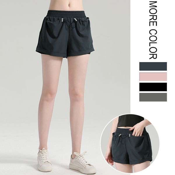 2021 new women's tight fast dry anti light yoga training fake two pieces of running fitness shorts, Black
2021 new women's tight fast dry anti light yoga training fake two pieces of running fitness shorts, Black