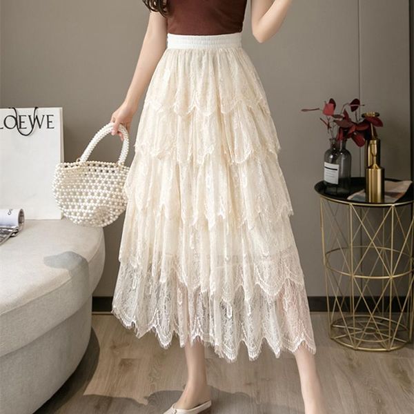 skirts 2021 arrival spring autumn women high waist slim lace long skirt ins sweet multi-layer pleated hem cake, Black
skirts 2021 arrival spring autumn women high waist slim lace long skirt ins sweet multi-layer pleated hem cake, Black