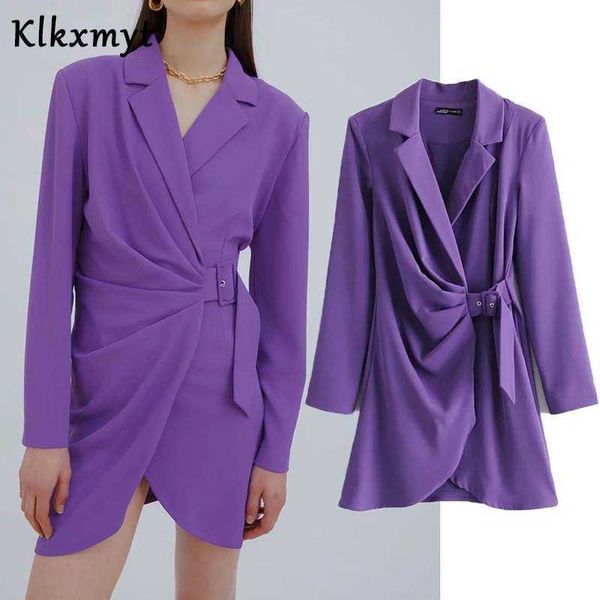 klkxmyt za dress women chic fashion with belt mini vintage long sleeve casual female blazer es vestidos mujer 210527, Black;gray
klkxmyt za dress women chic fashion with belt mini vintage long sleeve casual female blazer es vestidos mujer 210527, Black;gray