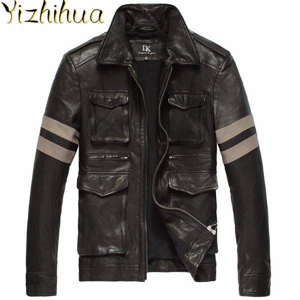 men's leather & faux azazel jacket motorcycle genuine coat real sheepskin jackets men fashion 2021 dk035 yy293, Black
men's leather & faux azazel jacket motorcycle genuine coat real sheepskin jackets men fashion 2021 dk035 yy293, Black
