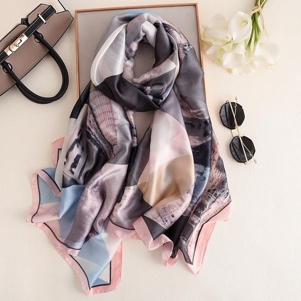 scarves style fashion headscarf chinese silk autumn and winter lady stripe print scarf women sunscreen beach shawl, Blue;gray
scarves style fashion headscarf chinese silk autumn and winter lady stripe print scarf women sunscreen beach shawl, Blue;gray