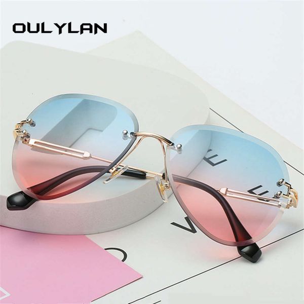random brand designer sunglasses gradient ink cutting lens women framellose metals glasses uv400, Black
random brand designer sunglasses gradient ink cutting lens women framellose metals glasses uv400, Black