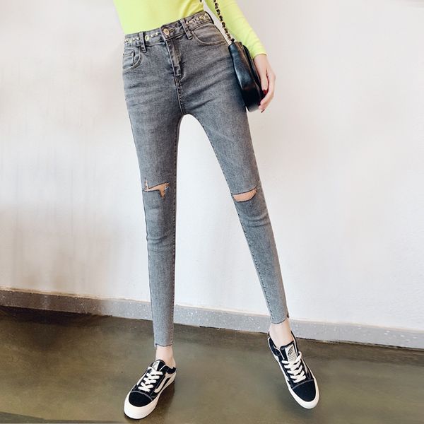 thin brim pants, ripped upper waist woman elastic denim little feet blue fashion pants wash nine pencils
thin brim pants, ripped upper waist woman elastic denim little feet blue fashion pants wash nine pencils