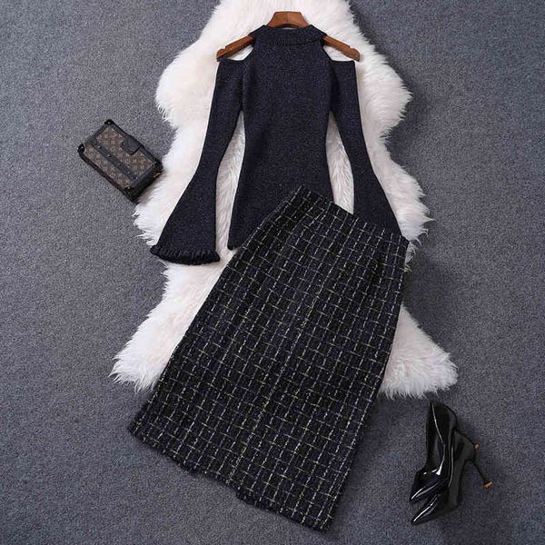 two piece dress autumn winter skirt 2 female set designers suit track enlargement sleeve off shoulder shirt and tweed woolen together hdyh, White
two piece dress autumn winter skirt 2 female set designers suit track enlargement sleeve off shoulder shirt and tweed woolen together hdyh, White