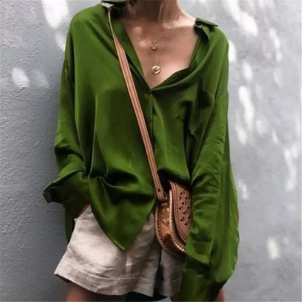 fashion satin blouse shirts women deep v-neck casual long sleeve office ladies shirt women's blouses &, White
fashion satin blouse shirts women deep v-neck casual long sleeve office ladies shirt women's blouses &, White