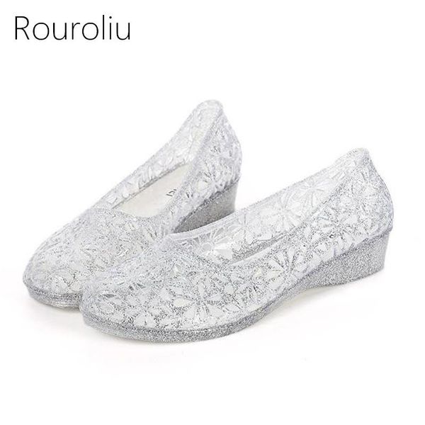 rouroliu women sweet fashion comfortable non-slip shining beach hole shoes summer pvc crystal sandals flats woman rb255, Black
rouroliu women sweet fashion comfortable non-slip shining beach hole shoes summer pvc crystal sandals flats woman rb255, Black