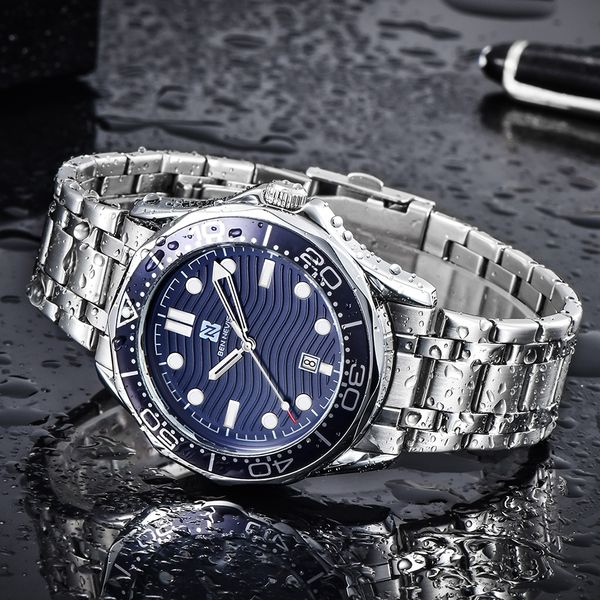 waterproof military sport watches men silver steel quartz analog watch clock relogios masculinos blue dial, Slivery;brown
waterproof military sport watches men silver steel quartz analog watch clock relogios masculinos blue dial, Slivery;brown