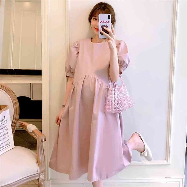pregnant women summer dress fashion loose o-neck high waist puff sleeve maternity cotton linen pink pregnancy clothes 210721, White
pregnant women summer dress fashion loose o-neck high waist puff sleeve maternity cotton linen pink pregnancy clothes 210721, White