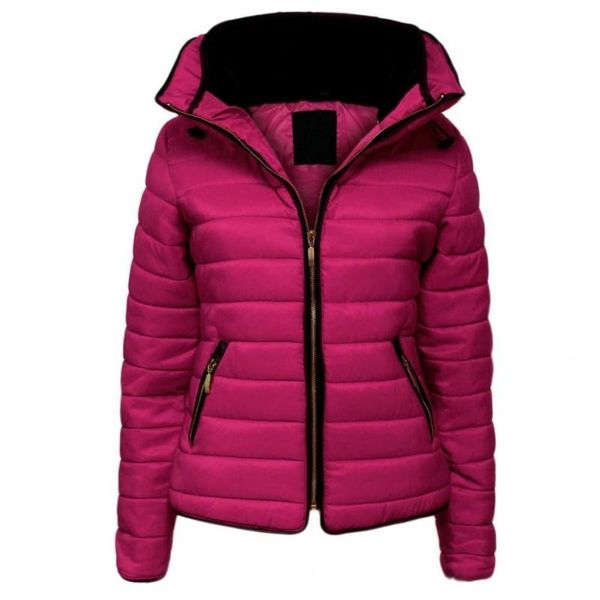 running jackets zipper closure pockets windproof women coat stand collar solid color puffer for daily wear, Black;red
running jackets zipper closure pockets windproof women coat stand collar solid color puffer for daily wear, Black;red