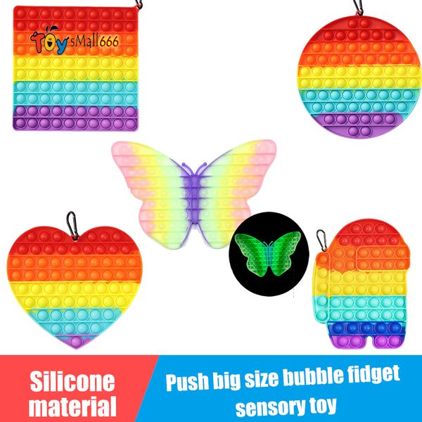 20-30cm big size glowing in the dark push bubble fidget kids toy its anti-stress adults stress reliever autism special needs for workers off
20-30cm big size glowing in the dark push bubble fidget kids toy its anti-stress adults stress reliever autism special needs for workers off