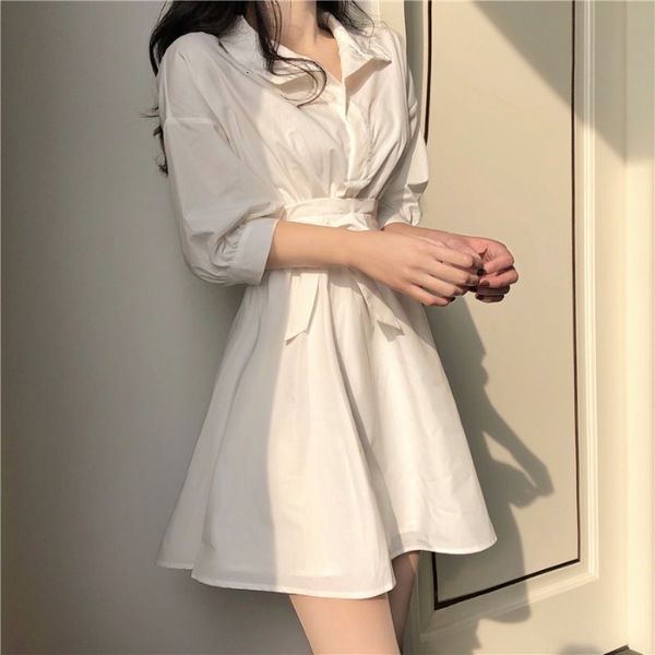 luxury casual dresses summer french first love small man close waist thin temperament sweet gentle wind white shirt skirt drs woman, Black;gray
luxury casual dresses summer french first love small man close waist thin temperament sweet gentle wind white shirt skirt drs woman, Black;gray