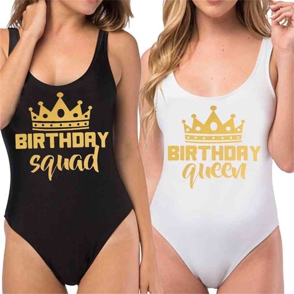 birthday party swimsuit queen & squad lady crown castle lining high leg women fun beachwears 210728, White;black
birthday party swimsuit queen & squad lady crown castle lining high leg women fun beachwears 210728, White;black