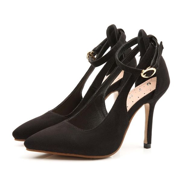 women high heels shoes 2021 spring summer pointed toe sandals buckle strap size 34-40 sandalias de mujer, Black
women high heels shoes 2021 spring summer pointed toe sandals buckle strap size 34-40 sandalias de mujer, Black