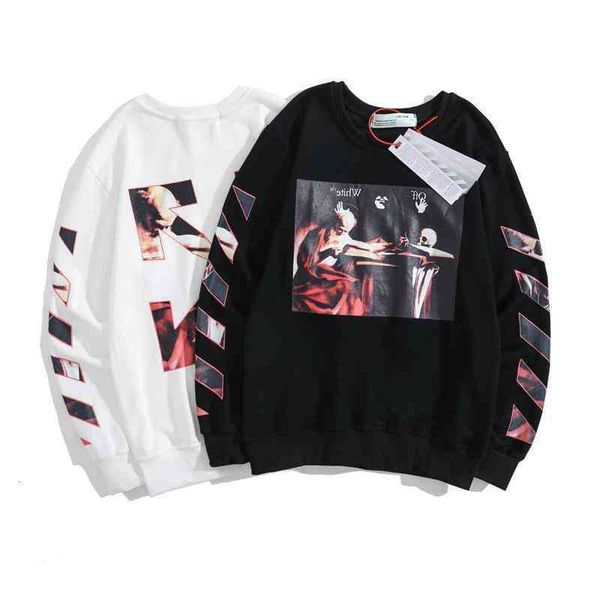 winter brand meichao autumn off religious virgin oil painting printed sweater ow male female lovers round neck pullover bottom, Black
winter brand meichao autumn off religious virgin oil painting printed sweater ow male female lovers round neck pullover bottom, Black
